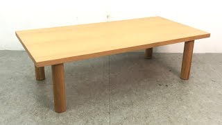 □無印良品 MUJI 座卓 ローテーブル オーク材 センターテーブル