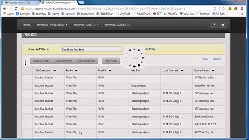 Trimble Asset Manager - Using Search Filters