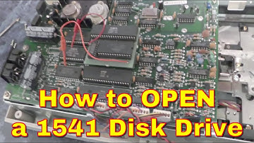 How to open a Commodore 1541 disk drive - with Early Super card installed