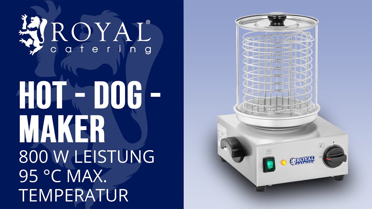 HotDogMaker Royal Catering RCHW800 Produktpräsentation YouTube