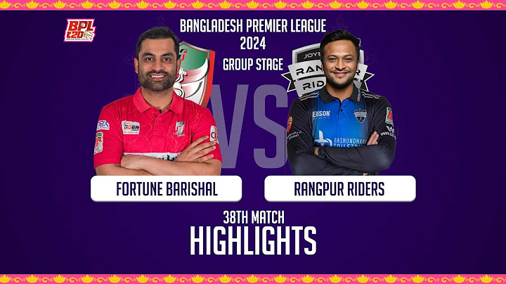 Fortune Barishal vs Rangpur Riders || Highlights || 38th Match || Season 10 || BPL 2024