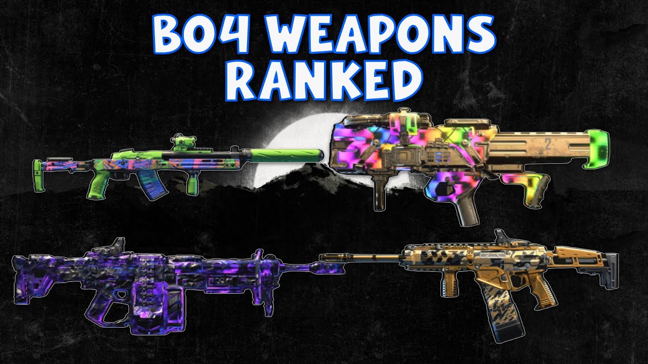 COD Bo4 Zombies Weapons Ranked Worst to Best YouTube
