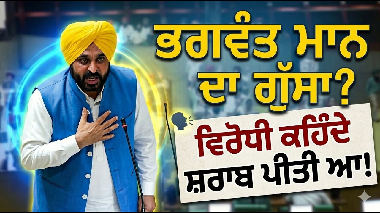 ⁣Cm Bhagwant Maan ਦਾ ਗੁੱਸਾ! vidhan Sabha ‘ਚ ਹੰਗਾਮਾ । ਵਿਰੋਧੀ ਕਹਿੰਦੇ ਸ਼ਰਾਬ ਪੀਤੀ