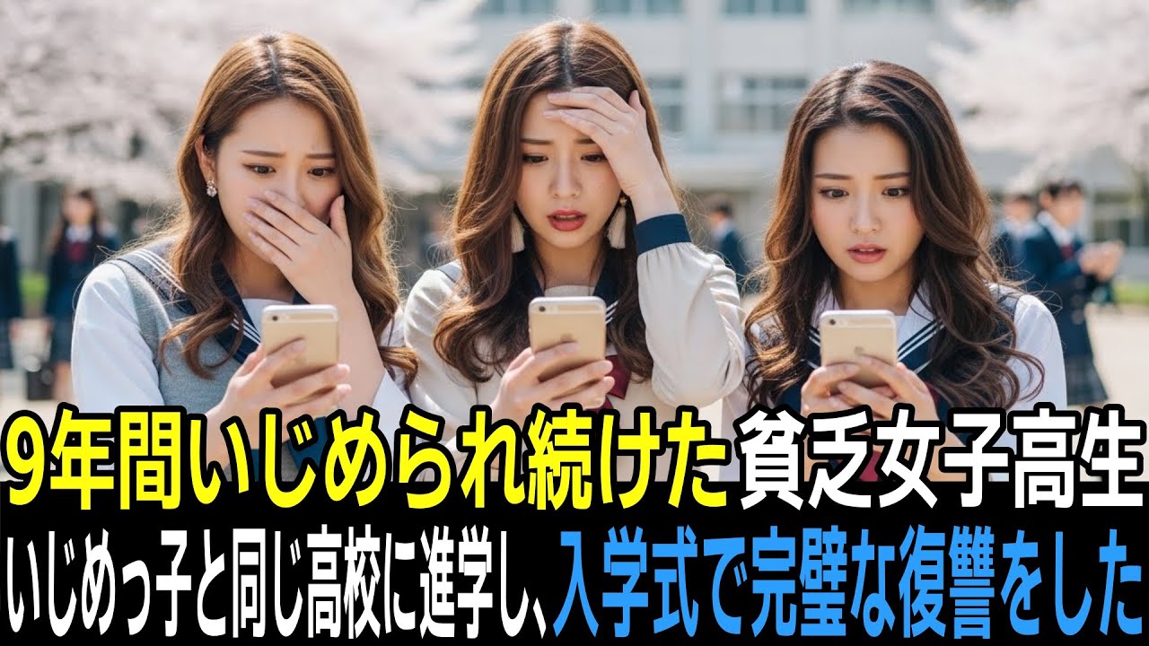 9年間いじめられ続けた貧乏女子高生。高校入学初日に、いじめっ子に完璧な仕返しをする！