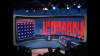 Jeopardy! 1980s theme backwards