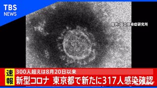 【速報】東京都 ３１７人感染発表、８月２０日以来の３００人超