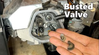 Honda Clone Almost Dropped a Valve - Broken Valve Repair on a DEK Generator