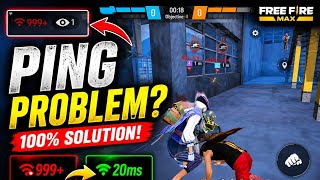 😱 FREE FIRE HIGH PING PROBLEM FIX! 🚀 999+ PING TO 20MS 🔥 NO LAG SMOOTH GAMEPLAY