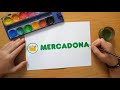 Cómo dibujar el logo de MERCADONA - How to draw the Mercadona logo