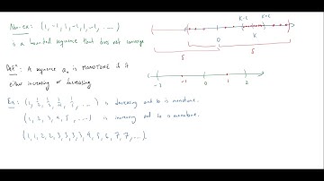 Bounded and Monotone Sequences