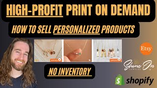 Personalized Print on Demand - NEW ShineOn Birthstone Necklace With High Profit Margins 💵