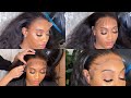 Transparent lace frontal install | Arrogant Tae inspired baby hairs | Litlengths