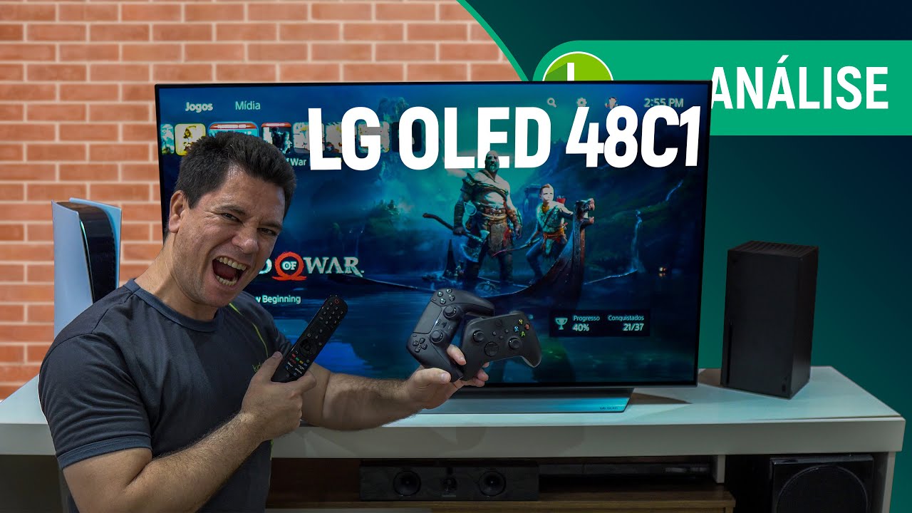 A MELHOR TV Gamer - LG C1 OLED 4K - Xbox Series X, S e PlayStation