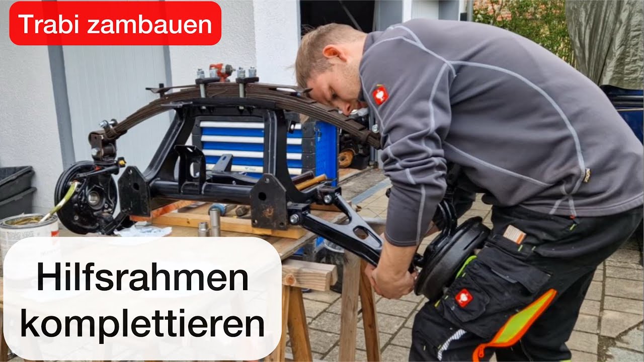 VORDERWAGEN komplettieren & EINBAU Vorderachse  //  TrabiRestauration #21