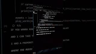 levitating 🖤 song lyrics using python coding #lyrics #python #coding