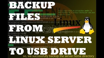 Backup Files from Linux Server to External USB Drive #Linux #Server