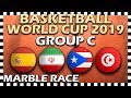 World Cup Basketball 2019 FIBA - Group C - Marble Race Algodoo