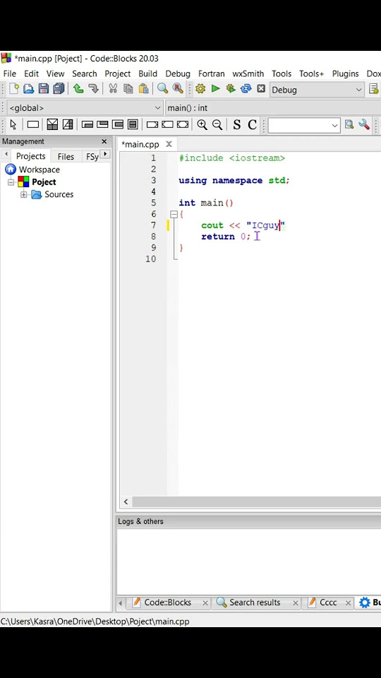 Printing out in C++ | cout command #cpp #programming #program # ...
