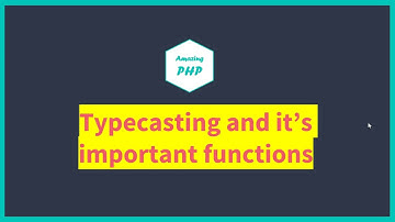 Typecasting in PHP