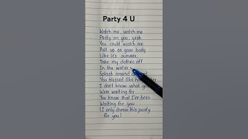 Thumbnail of Party 4 U song by - Charli xcx #party4u #lyrics #song