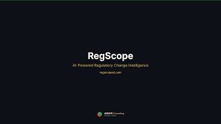 RegScope — AI-Powered Regulatory Change Intelligence | Product Demo