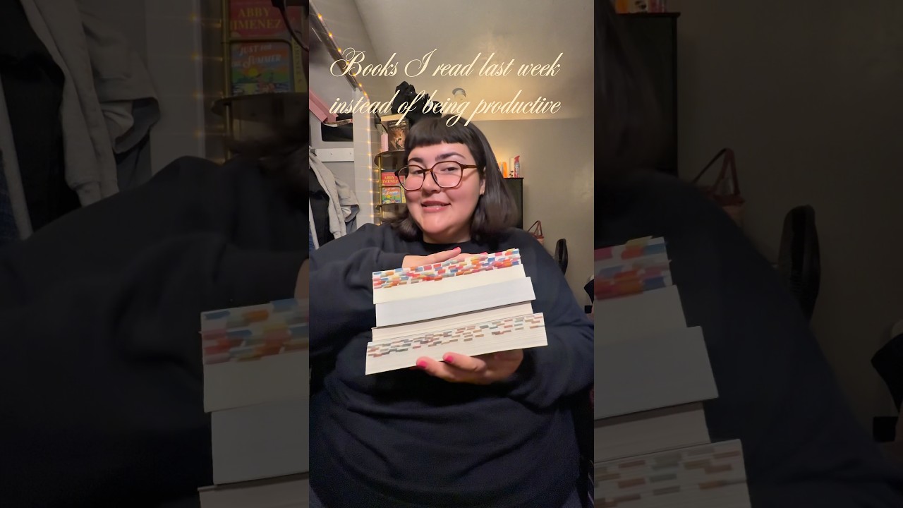 Books I read last week instead of being productive!!!⭐️🤍📖