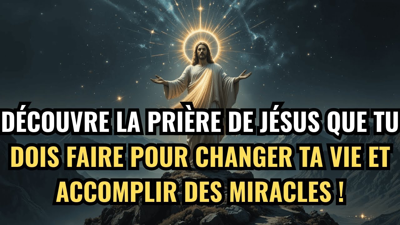 ATTENTION : CETTE PRIÈRE DE JÉSUS VA TRANSFORMER TA VIE RADICALEMENT !