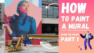 How to paint a Large mural - Explanation with Facts and Figures (Part 1)