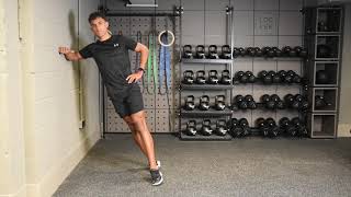 Wall Side Plank Split Stance