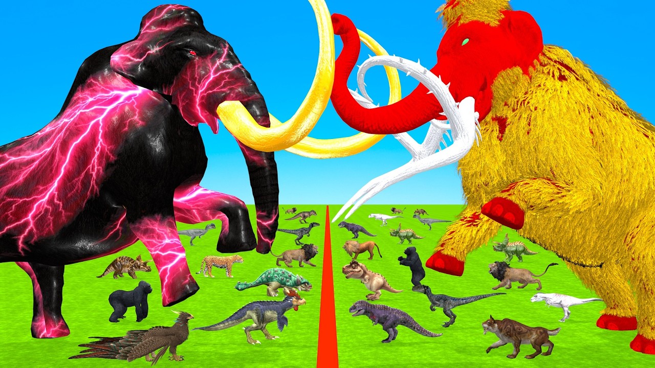 Incredible Animals Race vs Dinosaurs vs Prehistoric Mammals Speed Race Run: Who Will Win? ARBS
