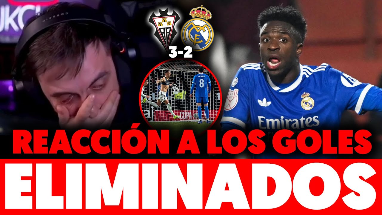 🤬¡ASCO TOTAL! Mi REACCIÓN MADRIDISTA a los GOLES del ALBACETE 3-2 REAL MADRID · ELIMINADOS de COPA