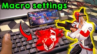 Macro full setup with keyboard and mouse| Only headshot macro settings in octopus and panda mouse