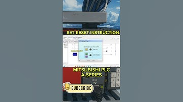 SET-Reset Instruction Mitsubishi PLC A-Series GX Developer with HMI Simulation #plc #shorts #set