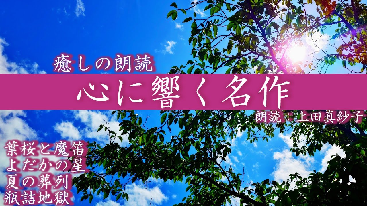 名作文学】心に響く名作朗読 【感動】プロ声優が贈る癒しの朗読 「葉桜