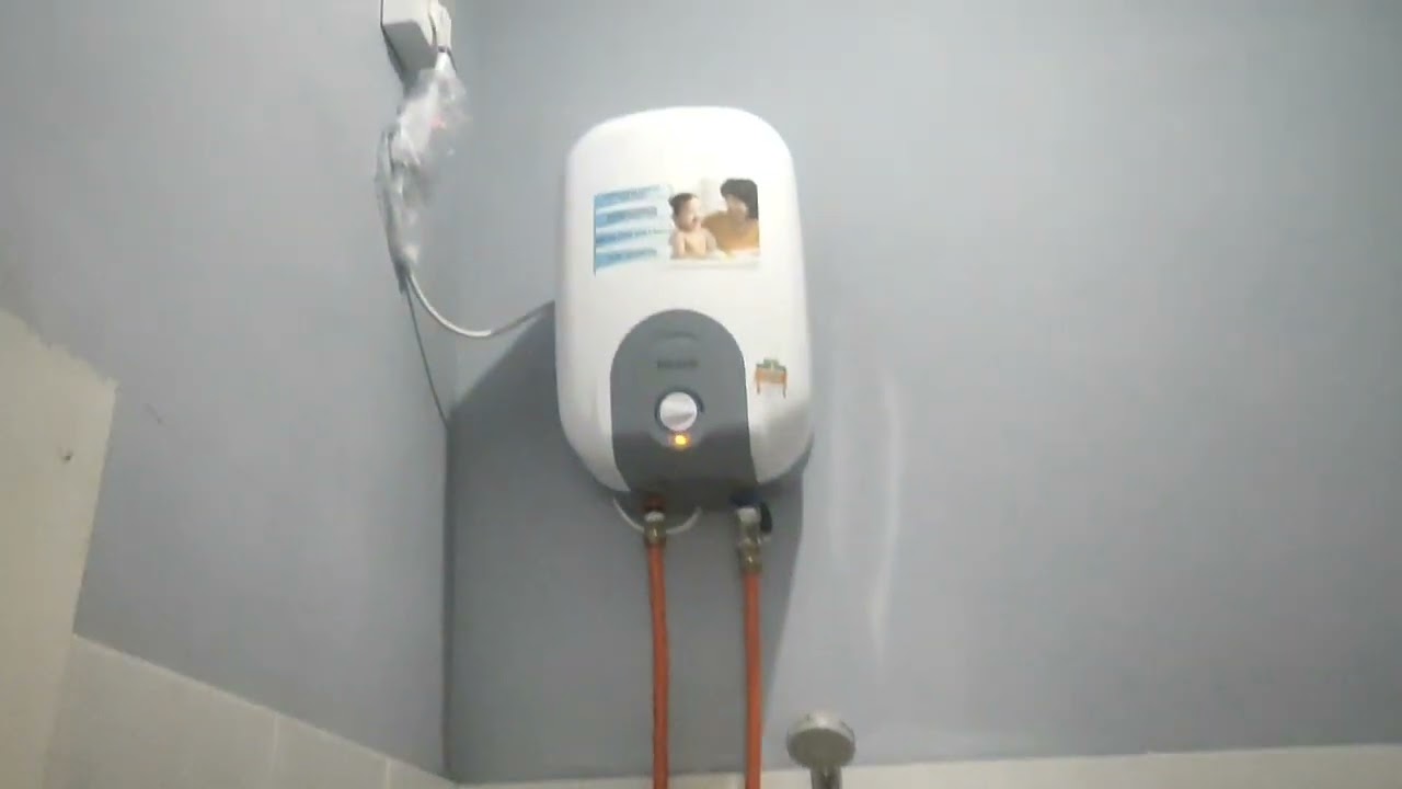 Pemasangan water heater listrik, merk Rinnai. - YouTube
