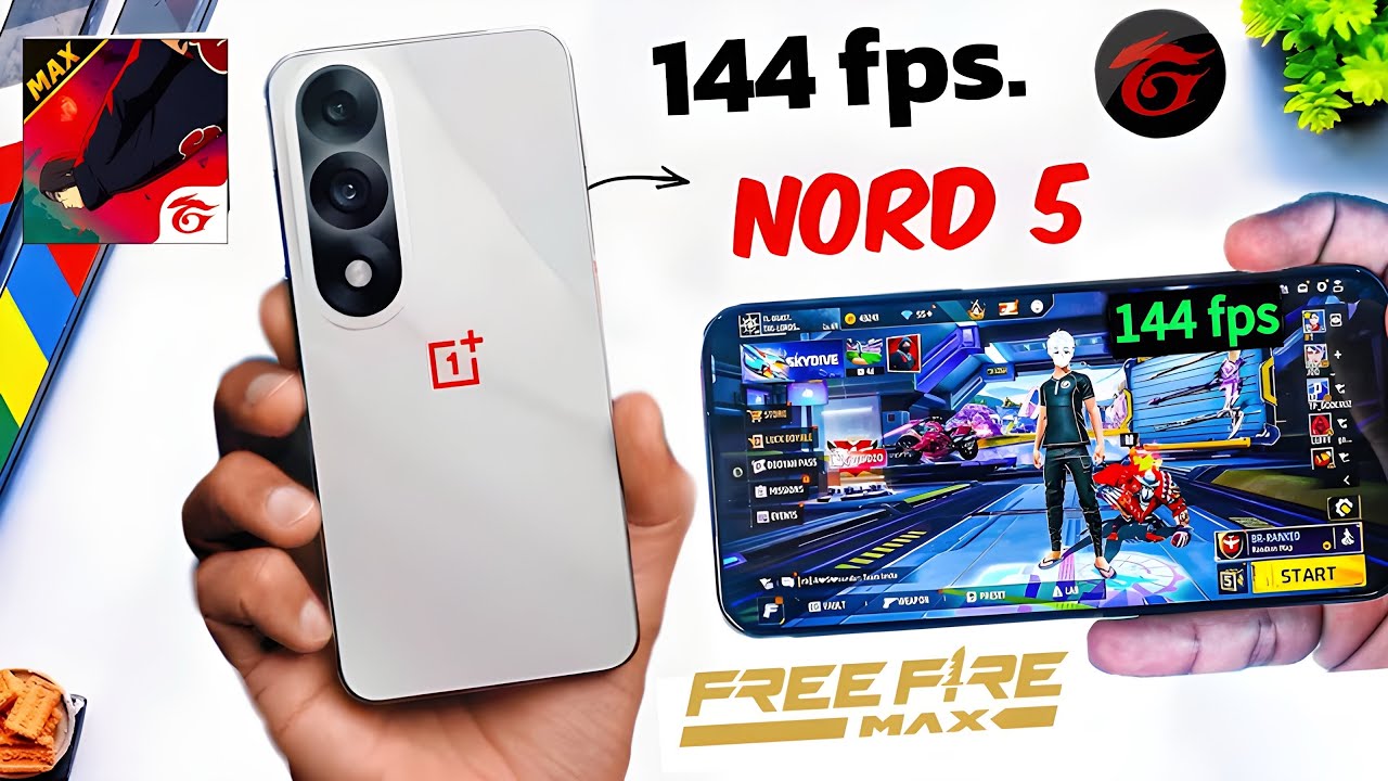 OnePlus Nord 5 - 120 FPS Free Fire Test, Heating & Battery Test