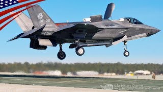 F-35Bの素晴らしい垂直着陸 - 傾斜地でも安定した着陸が可能！