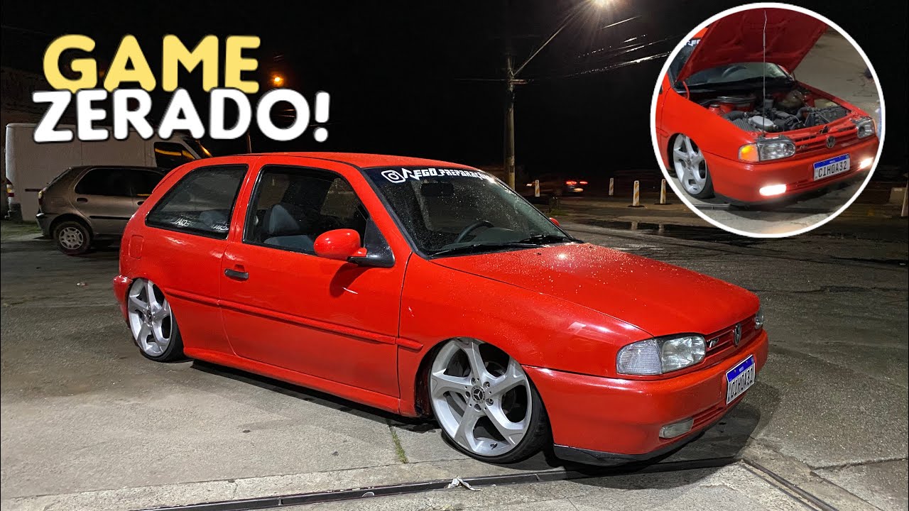 Gol 2003 com som personalizado, rodas 18 e rebaixado