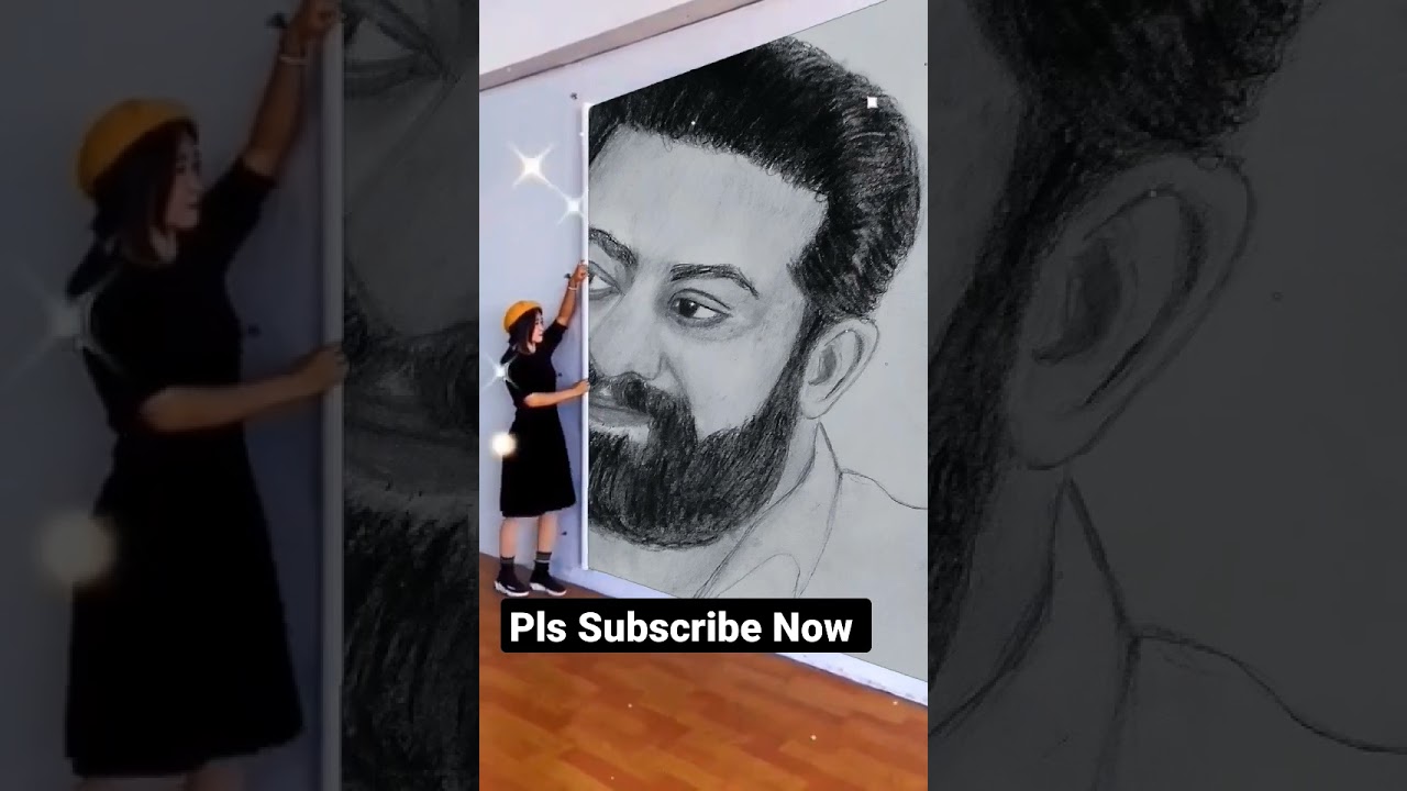 Jr NTR Pencil Drawing Art 