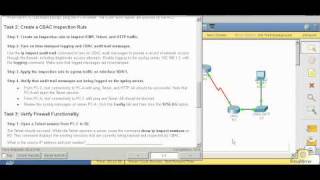 CCNA Security Packet Tracer Chapter 4 CBAC Profile