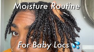 [Detailed] Moisture Routine for Starter Locs | Two-Strand Twist Baby Locs