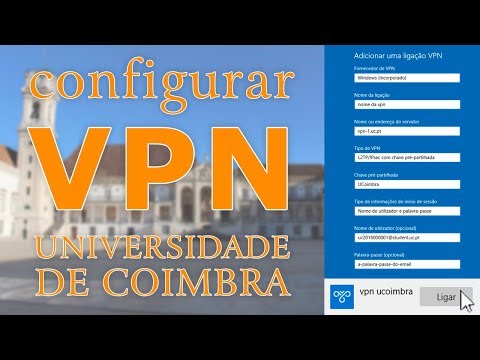 Como configurar a VPN da Universidade de Coimbra no Windows 10