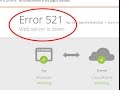 How to fix web server is down|Error 521 in Google chrome and Mozilla firefox