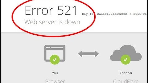 How to fix web server is down|Error 521 in Google chrome and Mozilla firefox