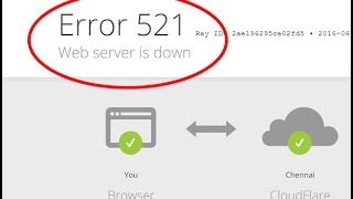 How to fix web server is down|Error 521 in Google chrome ...