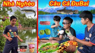 Tụi Mình Thử Thách 24H Câu Cá Theo Phong Cách Đubai Và Nhà Nghèo Tq97