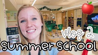 FIRST YEAR TEACHER SUMMER SCHOOL VLOG! | A DAY IN THE LIFE OF A KINDERGARTEN TEACHER | PLAN WITH ME!