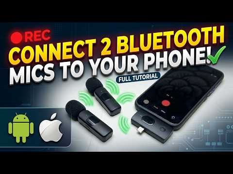 How to Connect TWO Wireless Microphones to Phone (Android & iPhone)