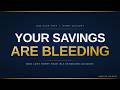 Your savings lose $660/ year in a saving account.