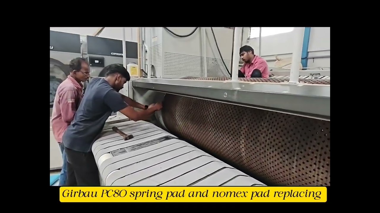 Flatwork Ironer springs padding change 